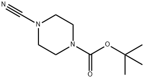 4-氰基哌嗪-1-羧酸叔丁酯 结构式