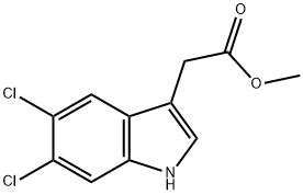 5,6-二氯-3-吲哚乙酸甲酯 结构式