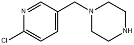 1-(6-氯-吡啶-3-基甲基)-哌嗪二盐酸盐 结构式