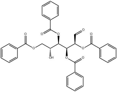 2,3,4,6-四-O-苯甲酰基-D-吡喃甘露糖 结构式