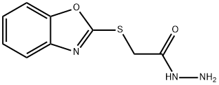 (BENZOOXAZOL-2-YLSULFANYL)-ACETIC ACID HYDRAZIDE 结构式