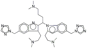 利扎曲普坦1,2-(4-二甲氨基)丁烷 结构式