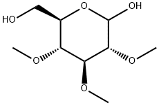 Glucopyranose, 2,3,4-tri-O-methyl- 结构式
