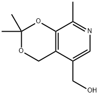 (2,2,8三甲基-4H-[1,3]二氧杂环己二烯并[4,5-C]吡啶-5-基)甲醇 结构式