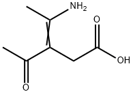 3-Pentenoic  acid,  3-acetyl-4-amino- 结构式