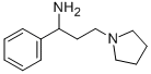 1-苯基-3-吡咯烷基-1-氨基丙烷 结构式