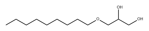 DL-甘油-1-正壬醚 结构式
