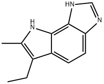 Pyrrolo[2,3-e]benzimidazole, 6-ethyl-1,8-dihydro-7-methyl- (9CI) 结构式