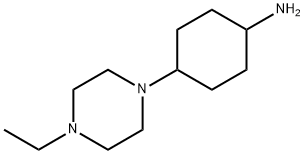 1-乙基-4-(4-氨基环己基)哌嗪 结构式