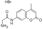 甘氨酰-7-胺-4-甲基香豆素 氢溴酸盐 结构式