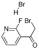 2-溴-1-(2-氟吡啶-3-基)乙酮氢溴酸盐 结构式