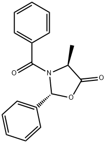 (2R,4S)-3-Benzoyl-4-methyl-2-phenyl-5-oxazolidinone 结构式