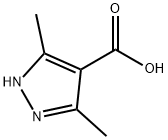 3,5-二甲基-吡唑-4-羧酸 结构式