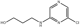 3-(6-chloropyrazin-2-ylamino)propan-1-ol 结构式