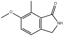 6-甲氧基-7-甲基-2,3-二氢-1H-异吲哚-1-酮 结构式