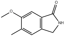 6-甲氧基-5-甲基-2,3-二氢-1H-异吲哚-1-酮 结构式