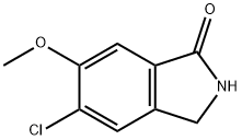 5-氯-6-甲氧基异吲哚啉-1-酮 结构式