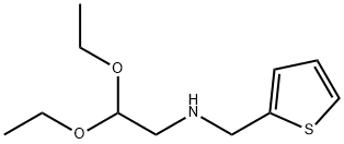 N-(2,2-二乙氧基乙基)-N-(2-噻吩甲基)甲胺 结构式