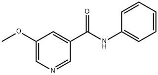5-Methoxy-N-phenylnicotinamide 结构式
