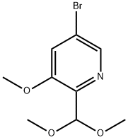 2-甲氧基-5-溴-3-二溴甲基吡啶 结构式