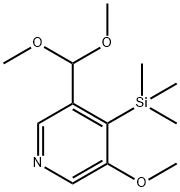 3-(DIMETHOXYMETHYL)-5-METHOXY-4-(TRIMETHYLSILYL)-PYRIDINE 结构式