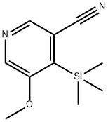 5-Methoxy-4-(trimethylsilyl)nicotinonitrile 结构式