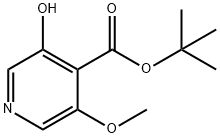 3-羟基-5-甲氧基异烟酸叔丁酯 结构式