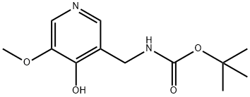 ((5-甲氧基-4-氧代-1,4-二氢吡啶-3-基)甲基)氨基甲酸叔丁酯 结构式