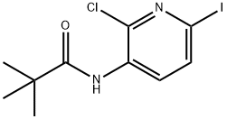 N-(2-Chloro-6-iodopyridin-3-yl)pivalamide 结构式