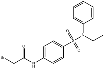 2-Bromo-N-{4-[(ethylanilino)sulfonyl]-phenyl}acetamide 结构式