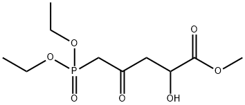 5-Diethoxyphosphinyl-2-hydroxy-4-oxopentanoic acid methyl ester 结构式