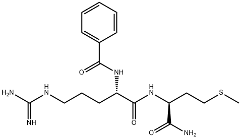 N-benzoylarginyl-methioninamide 结构式