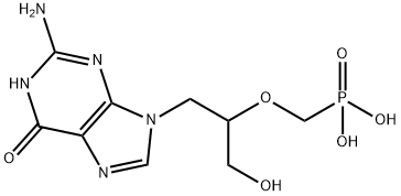 9-(3-hydroxy-2-phosphonomethoxypropyl)guanine 结构式