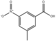 3-甲基-5-硝基苯甲酸 结构式