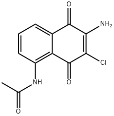 Acetamide,  N-(6-amino-7-chloro-5,8-dihydro-5,8-dioxo-1-naphthalenyl)- 结构式