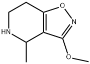 Isoxazolo[4,5-c]pyridine, 4,5,6,7-tetrahydro-3-methoxy-4-methyl- (9CI) 结构式