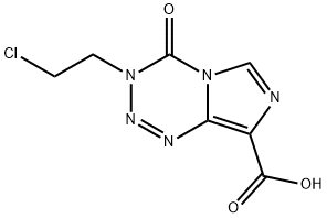 3-(2-chloroethyl)-4-oxo-3H-imidazo(5,1-d)-1,2,3,5-tetrazine-8-carboxylic acid 结构式