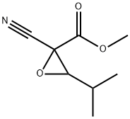 Oxiranecarboxylic acid, 2-cyano-3-(1-methylethyl)-, methyl ester (9CI) 结构式