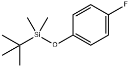 叔丁基(4-氟苯氧基)二甲基硅烷 结构式