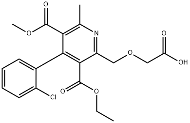 O-Des[2-aMinoethyl]-O-carboxyMethyl-dehydroaMlodipine 结构式