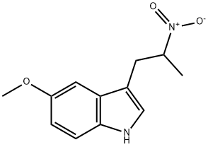 1-(5-methoxyindol-3-yl)-2-nitropropane 结构式
