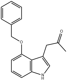 4-BENZYLOXYINDOLE-3-ACETONE 结构式