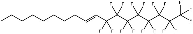 1,1,1,2,2,3,3,4,4,5,5,6,6,7,7,8,8-heptadecafluoro-9-octadecene 结构式