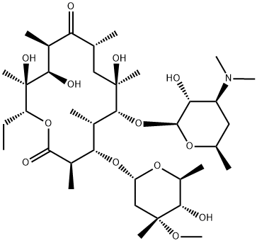 红霉素碱 结构式