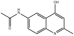 6-乙酰氨基-4-羟基-2-甲基喹啉 结构式