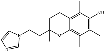 2-[2-(1H-Imidazol-1-yl)ethyl]-2,5,7,8-tetramethylchroman-6-ol 结构式