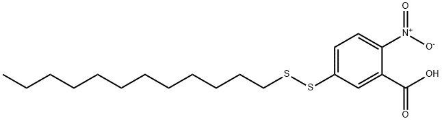 5-dodecyldisulfanyl-2-nitro-benzoic acid 结构式