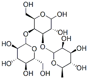 3-O-rhamnopyranosyl-4-O-glucopyranosyl-galactopyranose 结构式
