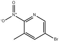 2-硝基-3-甲基-5-溴吡啶 结构式