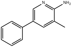 2-amino-3-methyl-5-phenylpyridine 结构式